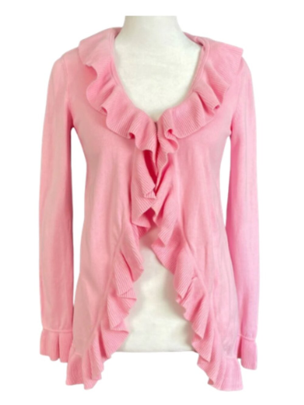 Lilly Pulitzer Shirley Ruffle Cardigan Sweater
